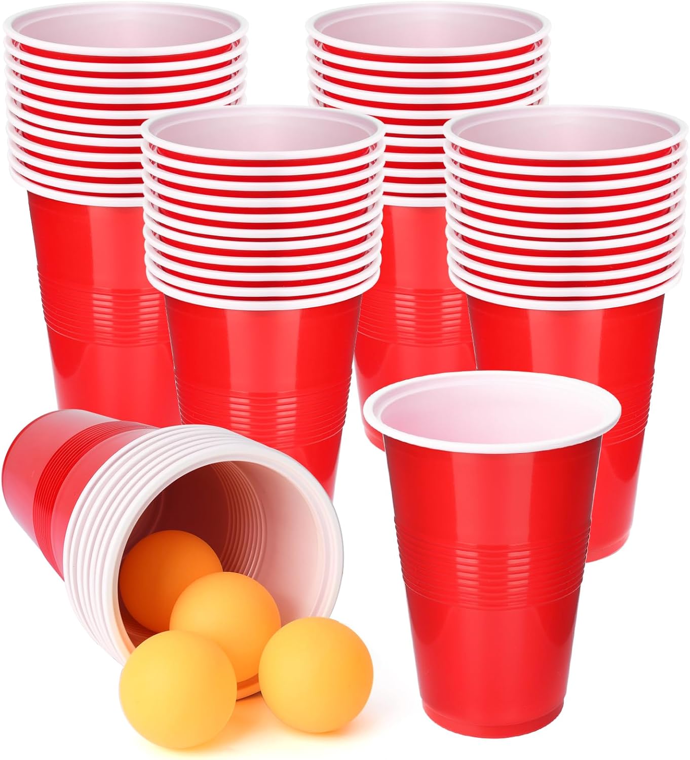 Ping Pong Ball Set - Игровой набор Cup Pong, 22 шт.,