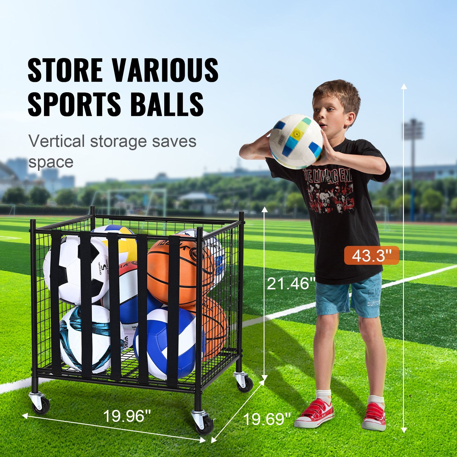 Тележка для хранения спортивны – обзор и цена Sports Equipment Basketball