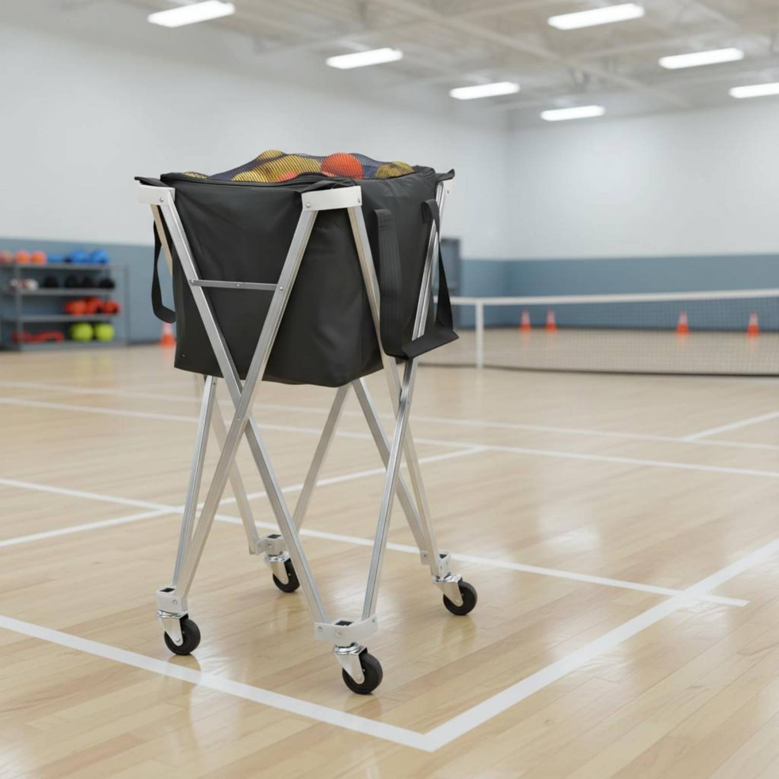 Тележка для пиклбола с колесам – обзор и цена Sports Equipment Trolley