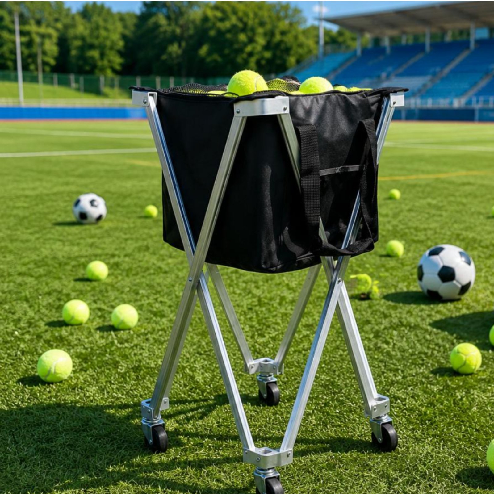 Тележка для пиклбола с колесам – обзор и цена Sports Equipment Trolley
