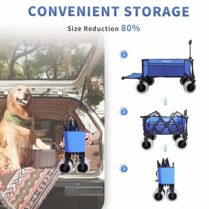 Складная пляжная тележка YTUIN – обзор и цена Sports Equipment Trolley